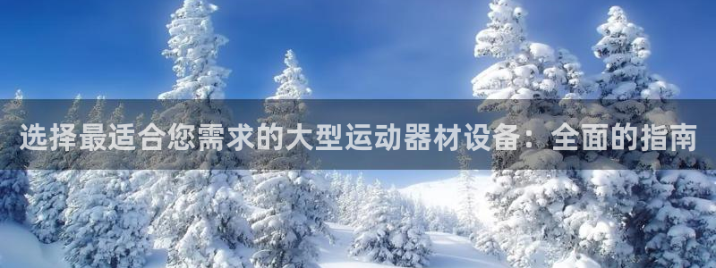 意昂体育3开户：选择最适合您需求的大型运动器材设备：