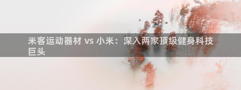 意昂体育3平台注册流程图：米客运动器材 vs 小米：