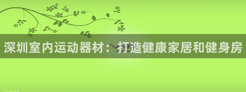 注册意昂3：深圳室内运动器材：打造健康家居和健身房
