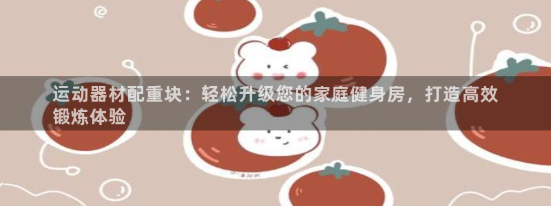 意昂体育3：运动器材配重块：轻松升级您的家庭健身房，打造高效
