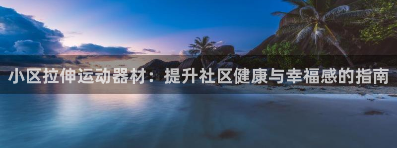 意昂平台体育：小区拉伸运动器材：提升社区健康与幸福感的指南