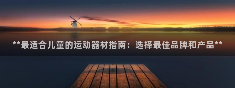 意昂体育3注册：**最适合儿童的运动器材指南：选择最佳品牌和