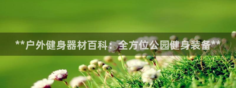 意昂3开户：**户外健身器材百科：全方位公园健身装备