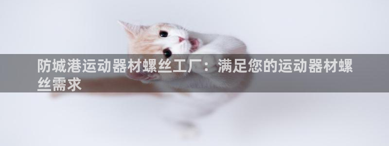 意昂3科技：防城港运动器材螺丝工厂：满足您的运动器材